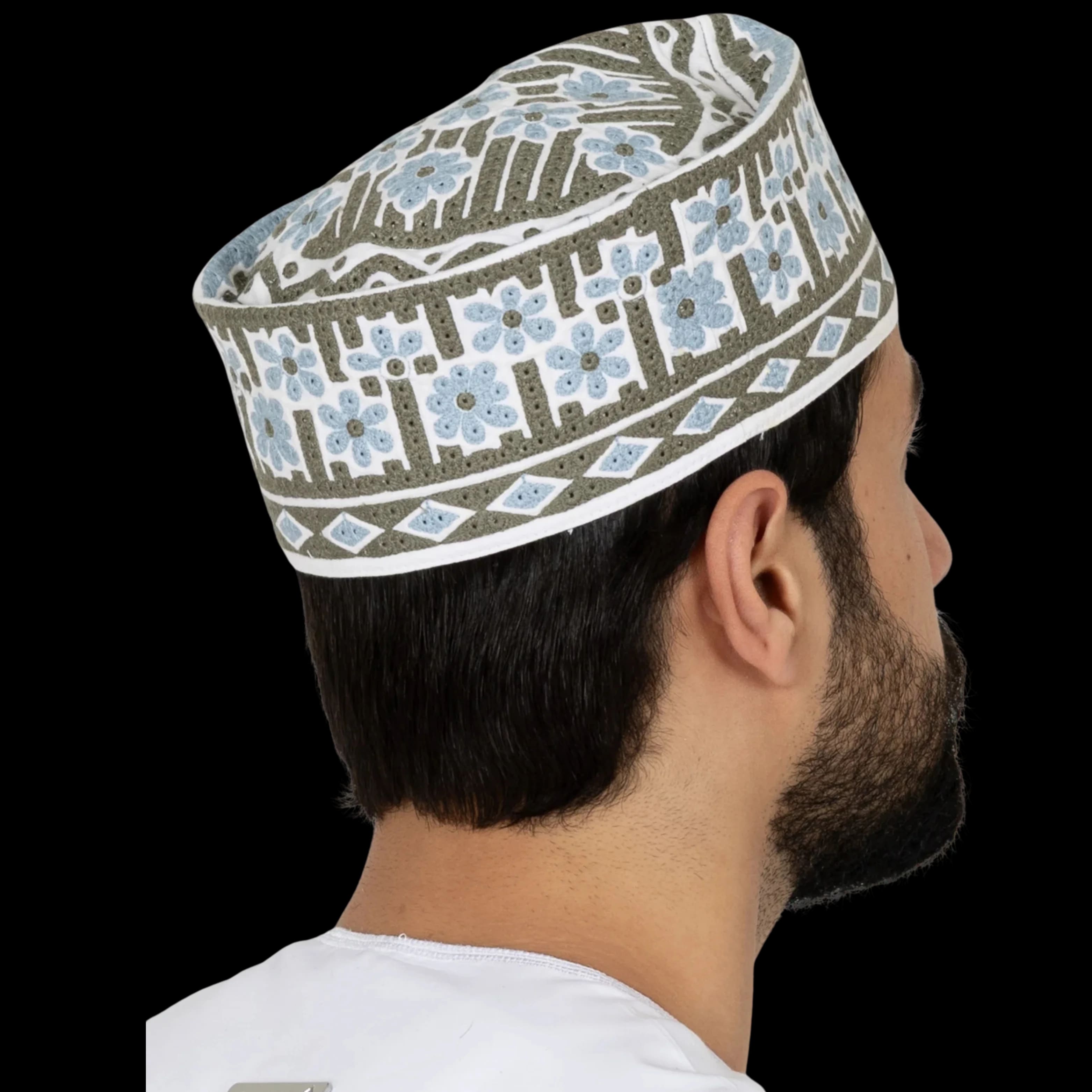 Omani Style Embroidered Cap product and export visual