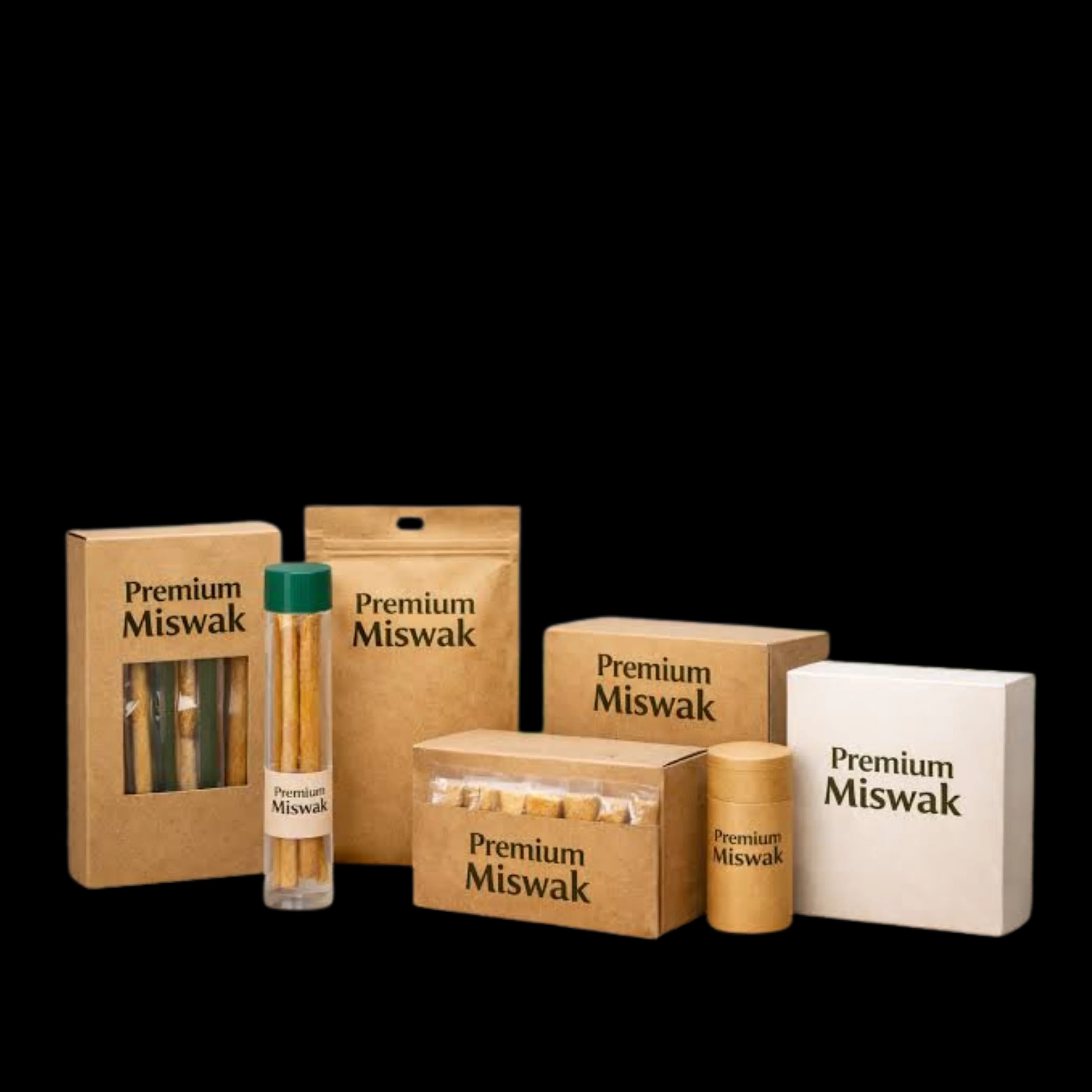 Miswak Box Pack product and export visual